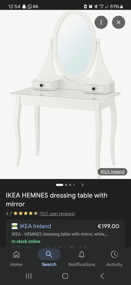 Make up table and chair - Image 1