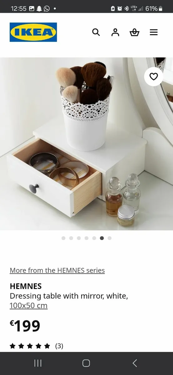 Make up table and chair - Image 3