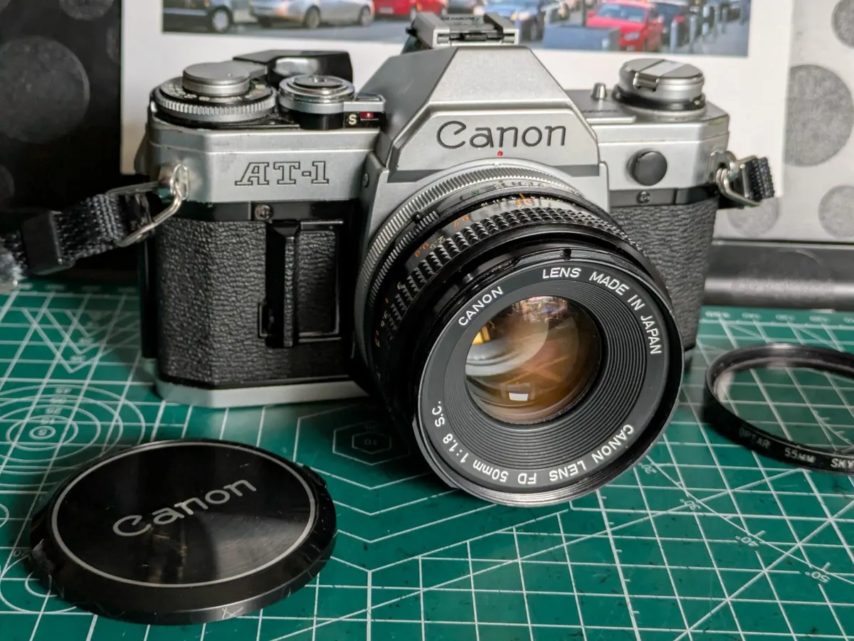 🎞️ Canon AT-1 film SLR + 50mm/1.8 S.C. prime lens - Image 1