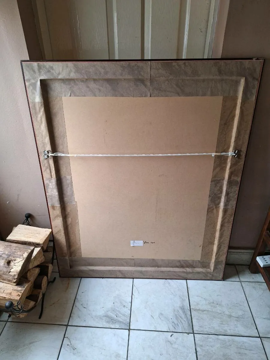 Large framed print of flowers in vases - Image 2