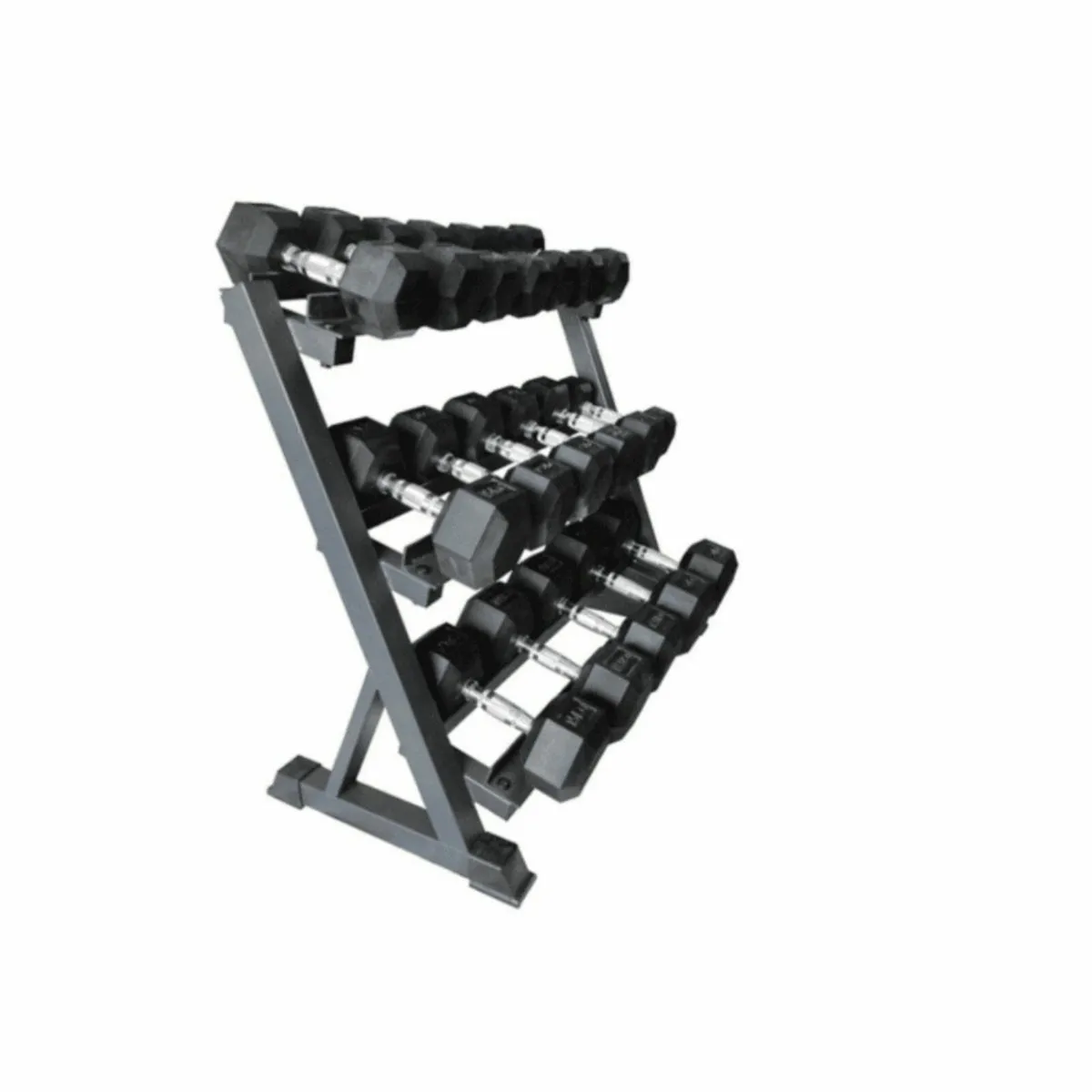 5kg to 30kg Hex Dummbell set with Rack
