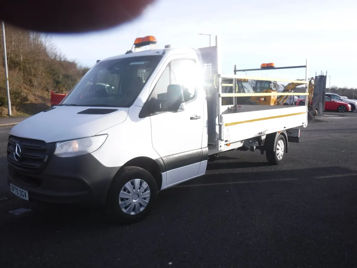 Mercedes Sprinter 2021 13ft aluminium dropside - Image 1