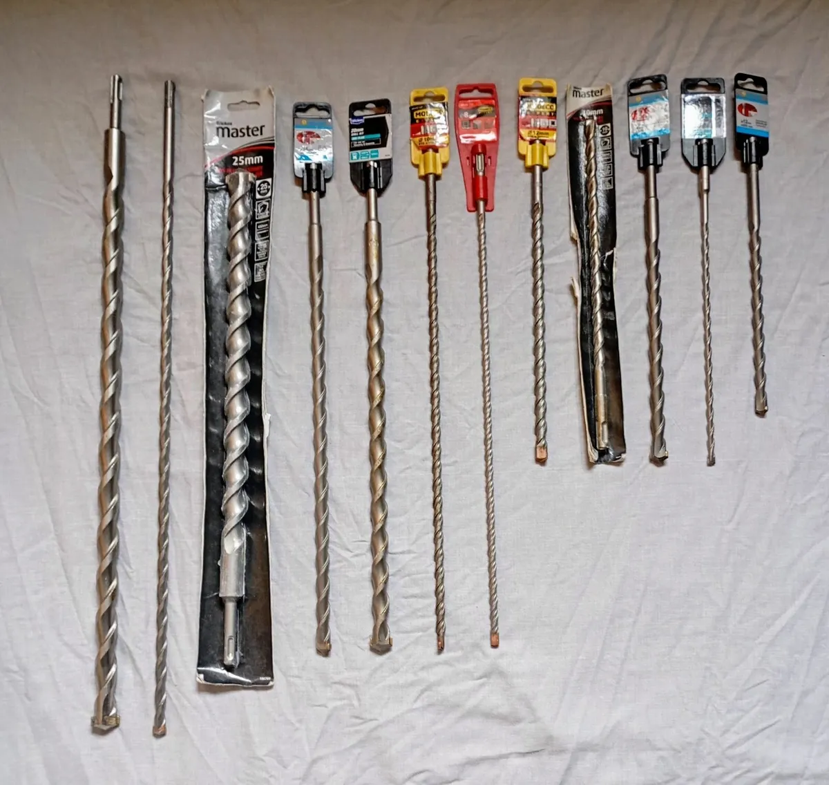 Bundle of 12 SDS Masonry Drill Bits - Image 1