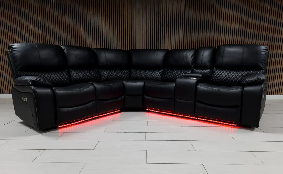 Rita Electric Corner Leather Recliner Sofa - Image 1