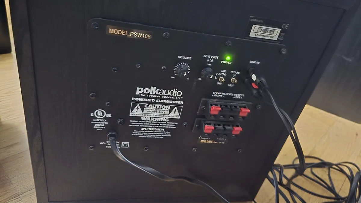 Polk Audio PSW108 powered subwoofer - Image 2