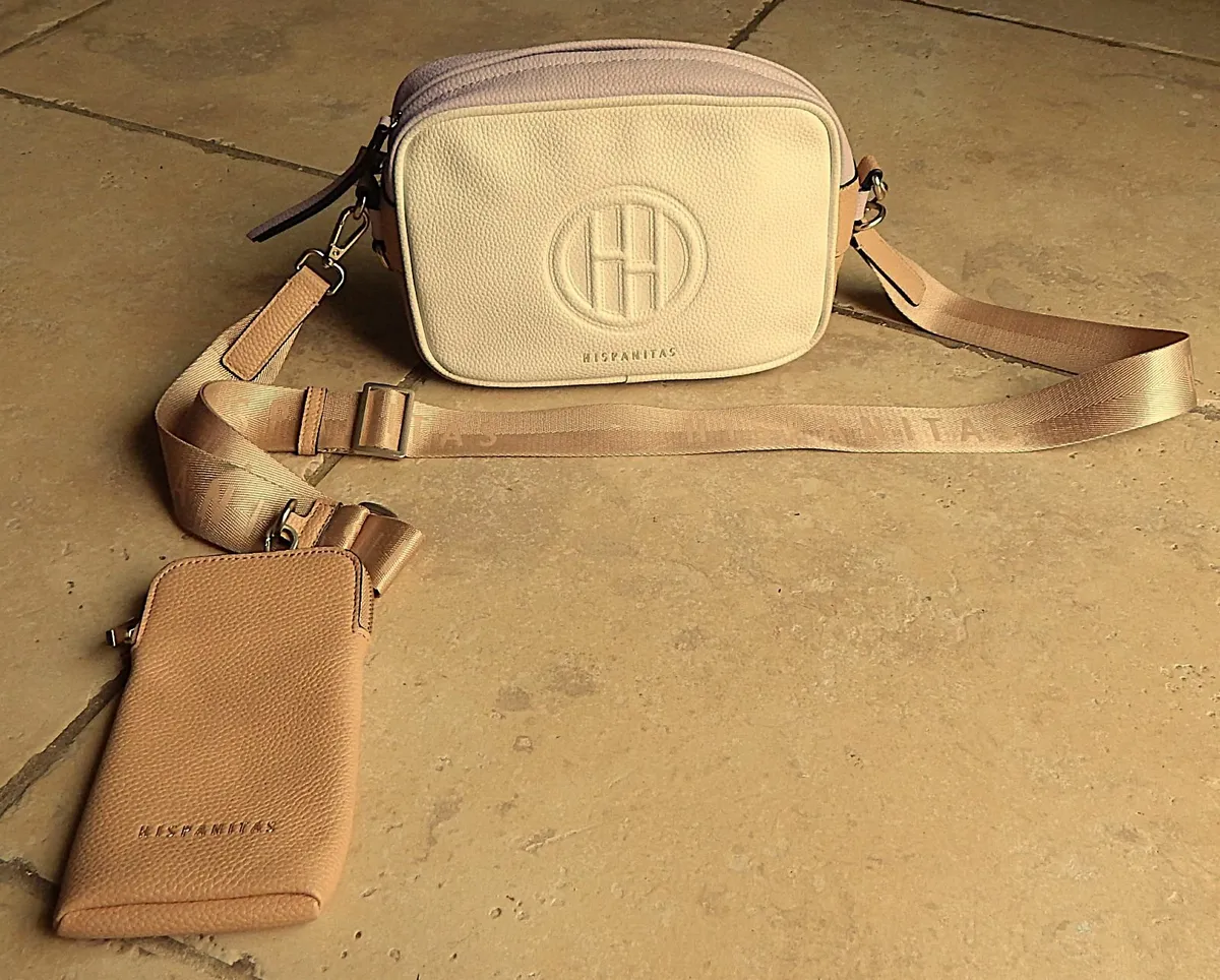 Hispanitas brand Leather Handbag with Phone Wallet - Image 1