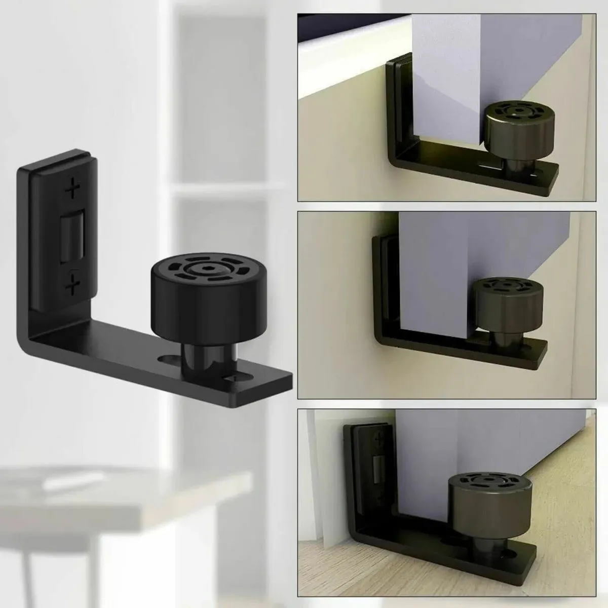 Sliding Barn Door Hardware Heavy Duty Floor Guide - Image 2