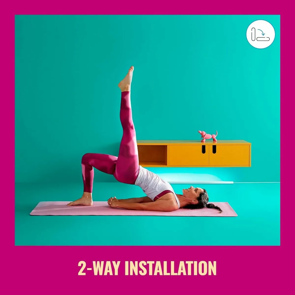 Smart LED Floor Lamp Colour Dual Zone Light Plug - Image 3