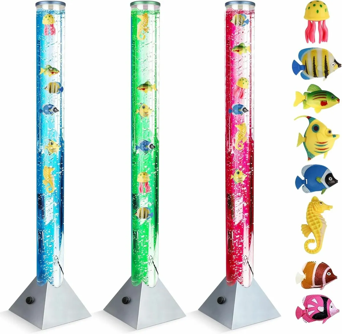 100cm Colour Changing Sensory Bubble Lamp with - Image 1