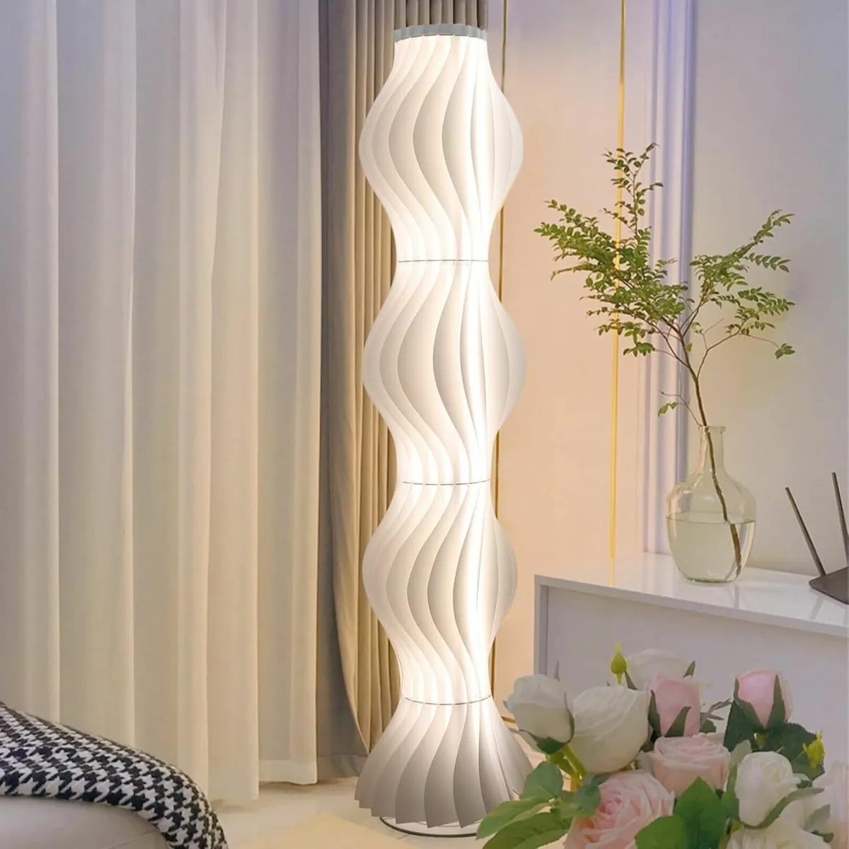 LED White Floor Lamp: 170cm Tall Modern 3 Color - Image 2