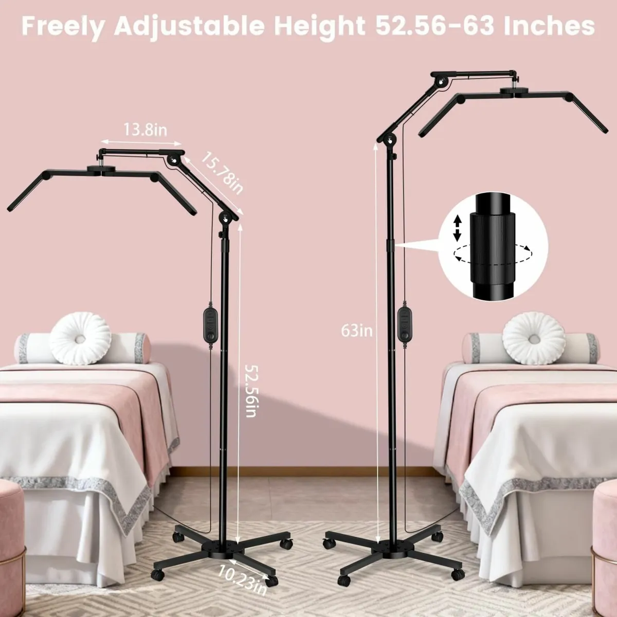 40W Foldable Square Lash Light for Beauty Salon 3 - Image 3