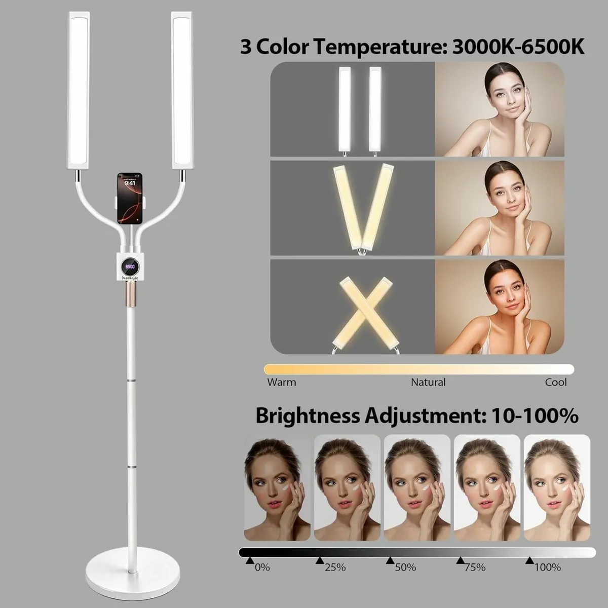 Lash Light for Eyelash Extension LED Floor Lamp - Image 3