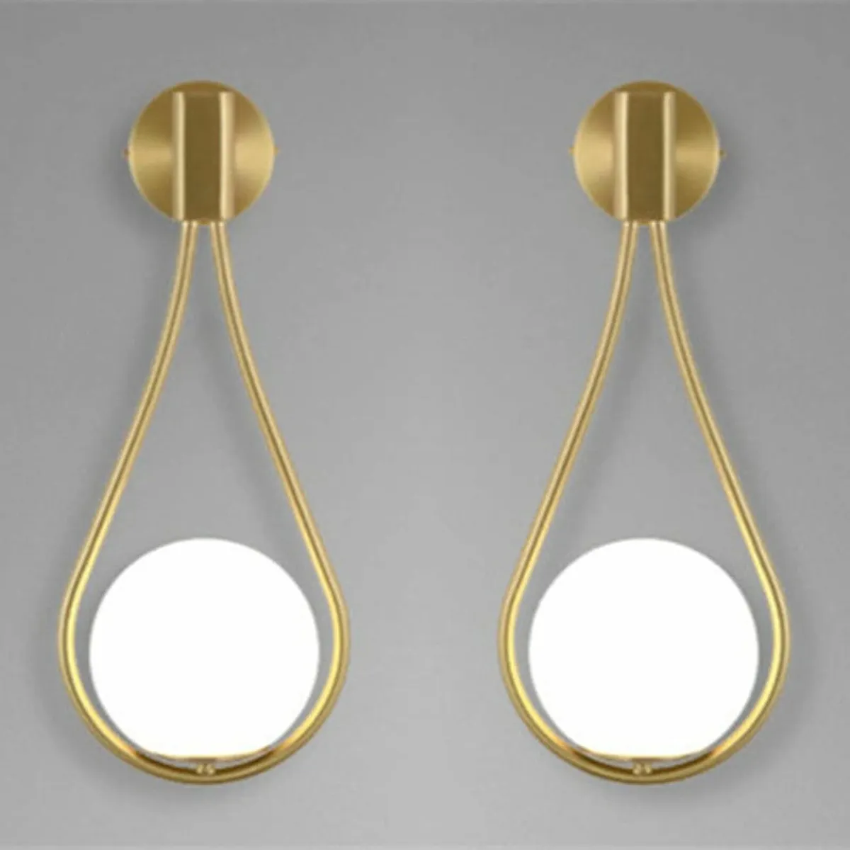 2 Pack 5W LED Glass Ball Wall Light Modern