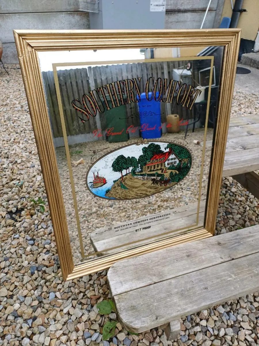 1960/70s Southern Comfort Advertising Mirror - Image 2
