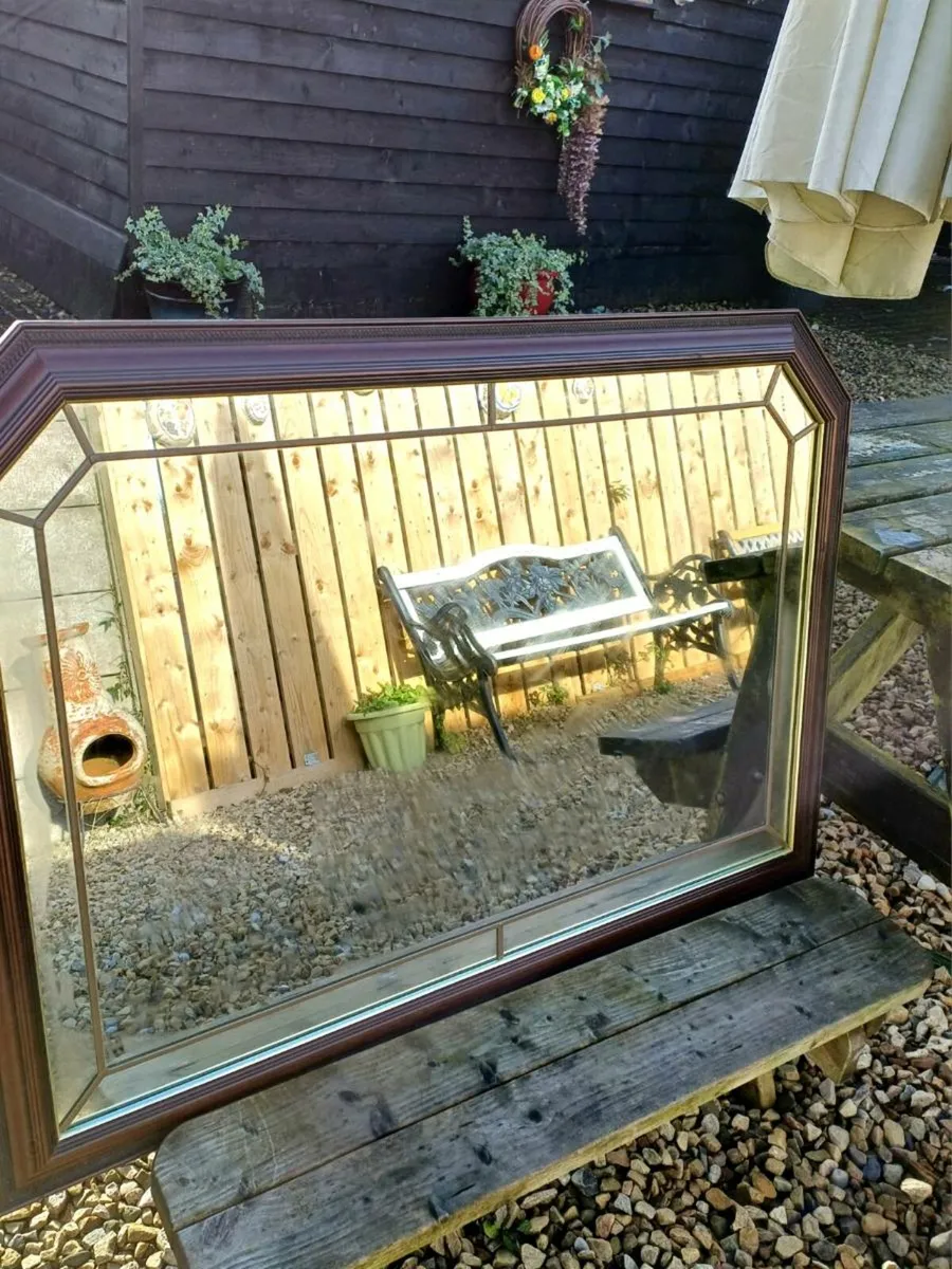 Vintage Leaded Mirror - Image 2