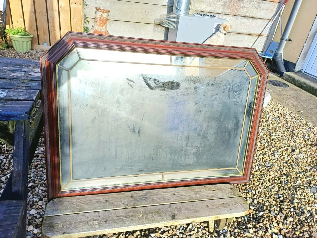Vintage Leaded Mirror - Image 4