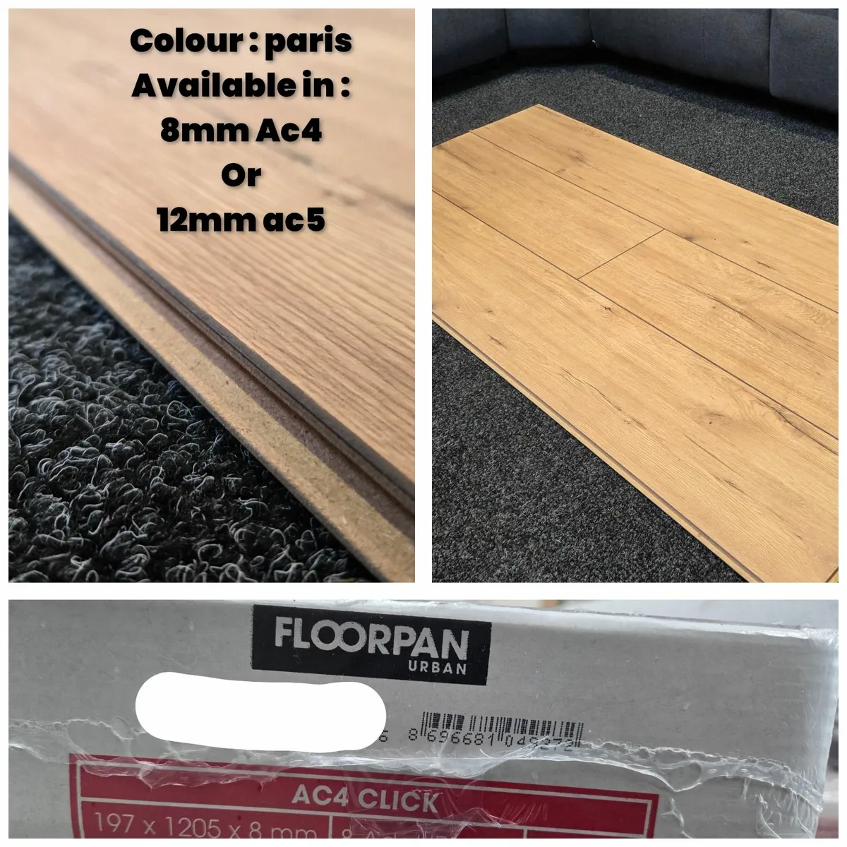 12mm laminated click flooring heavy duty - Image 1