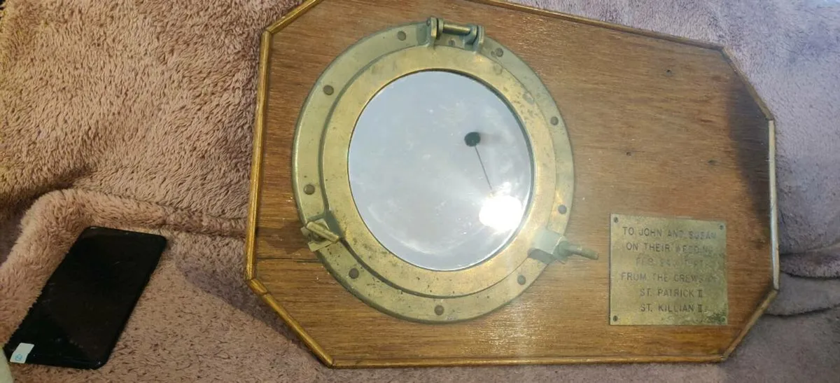 The original Vintage brass plaque - Image 1