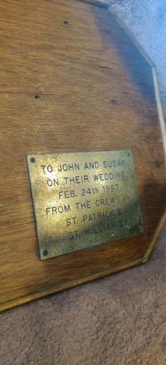 The original Vintage brass plaque - Image 3