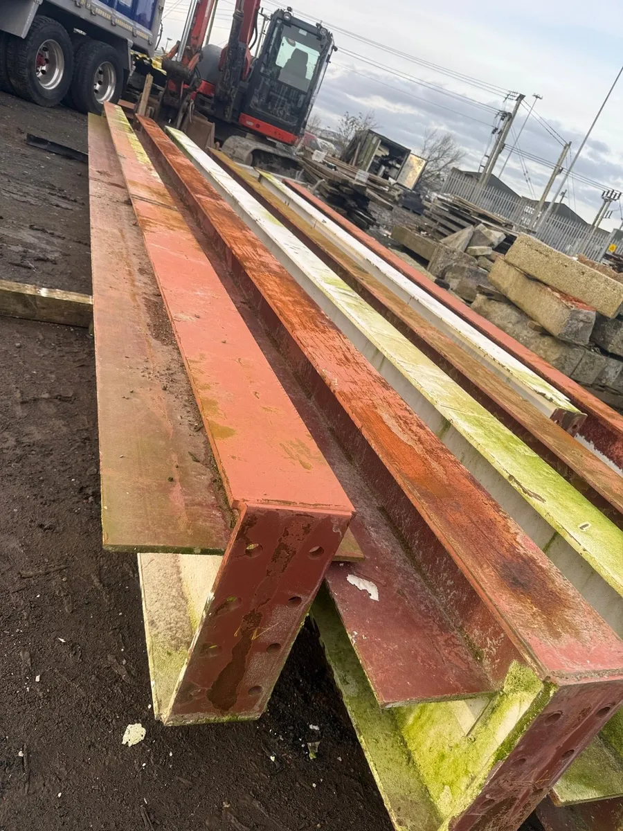 Steel Beams 16” x 7” x 22ft 3no Job Lot - Image 1