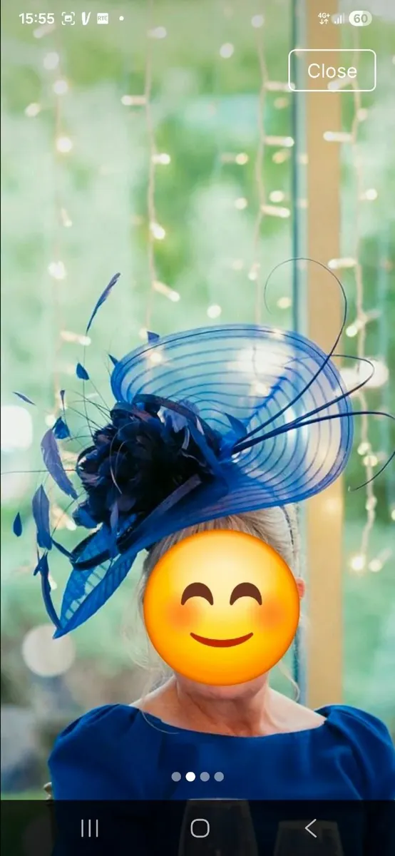 Cobalt blue Snoxell & Gwyther ladies hat - Image 3