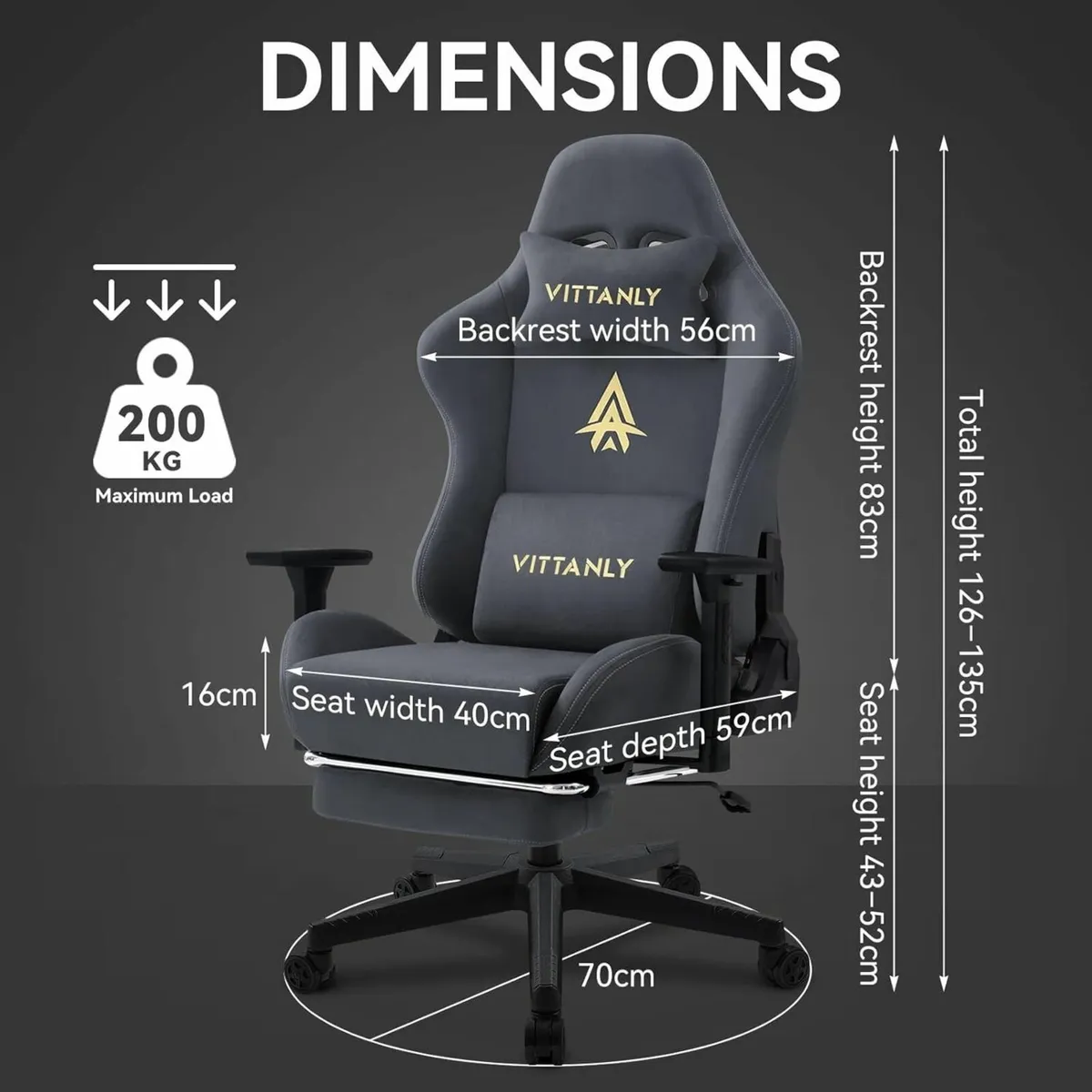Gaming Chair Ergonomic Computer Chairs with - Image 2