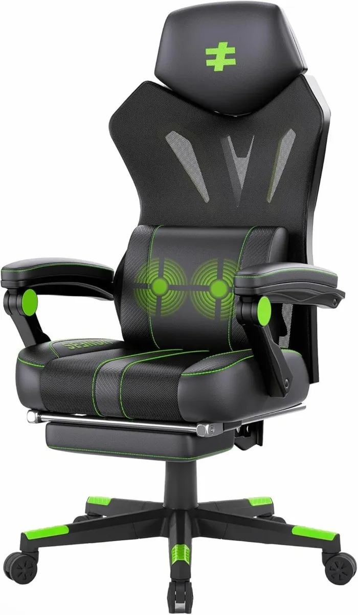 GCP-25 Ergonomic Massage Gaming Chair – High Back - Image 1