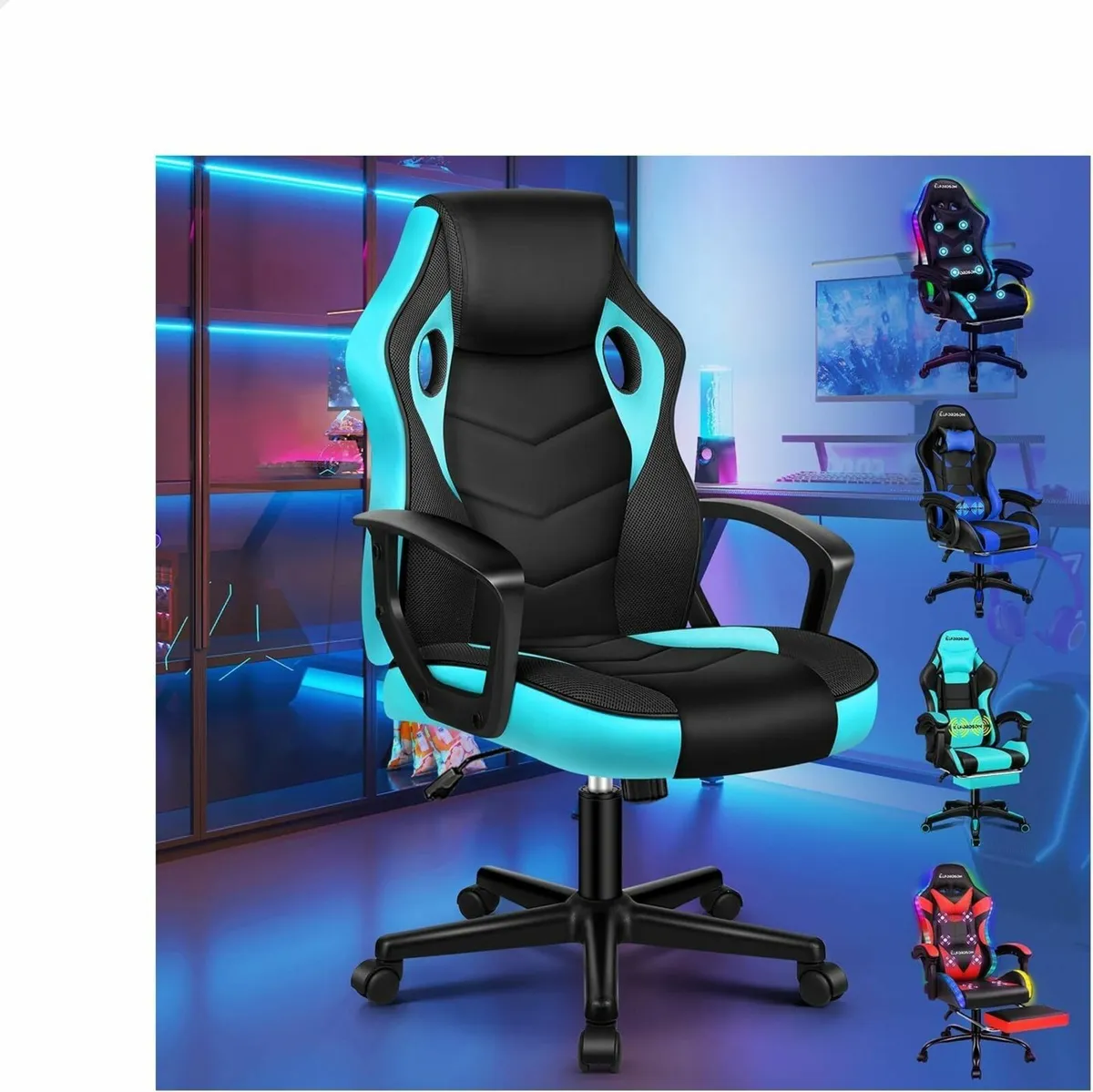 Gaming Chair Video Game Chairs Ergonomic Computer - Image 1