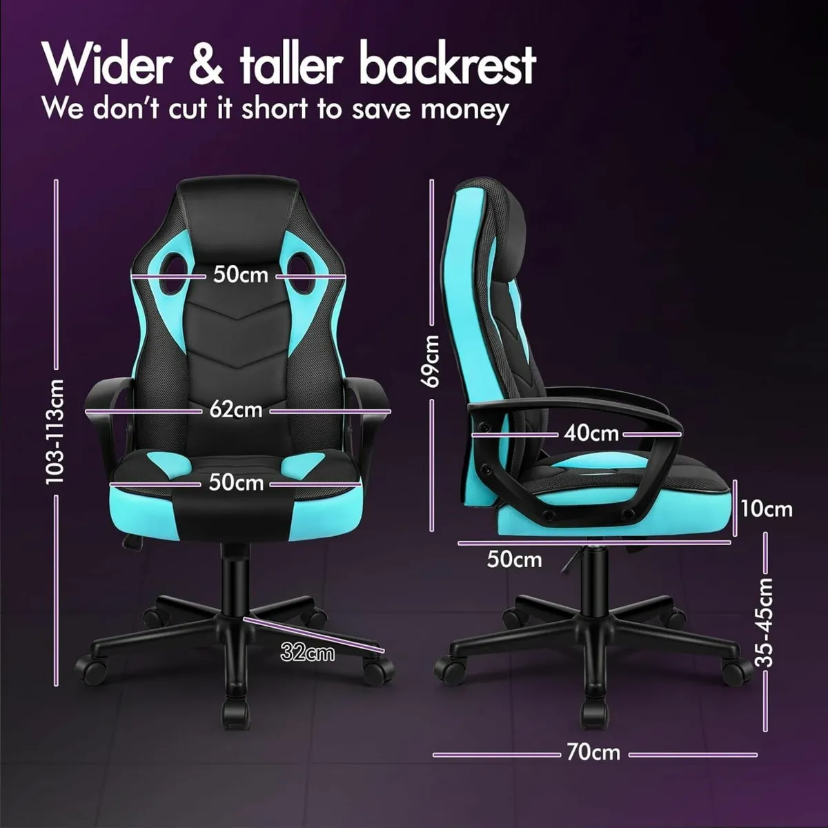 Gaming Chair Video Game Chairs Ergonomic Computer - Image 2