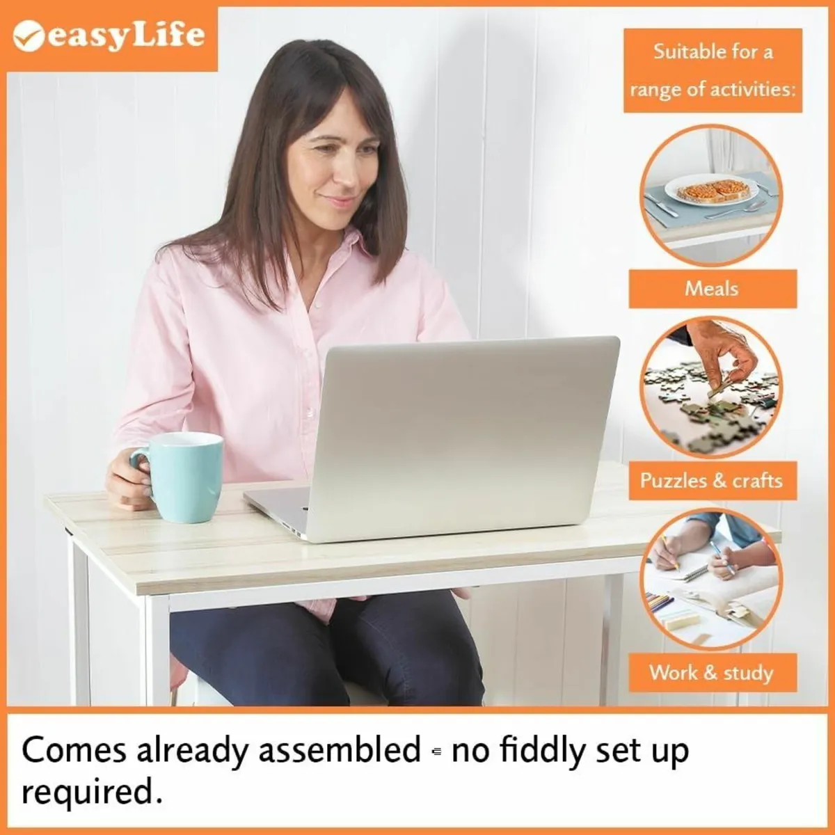 Easylife Folding Desk Table Reading Laptop and - Image 4