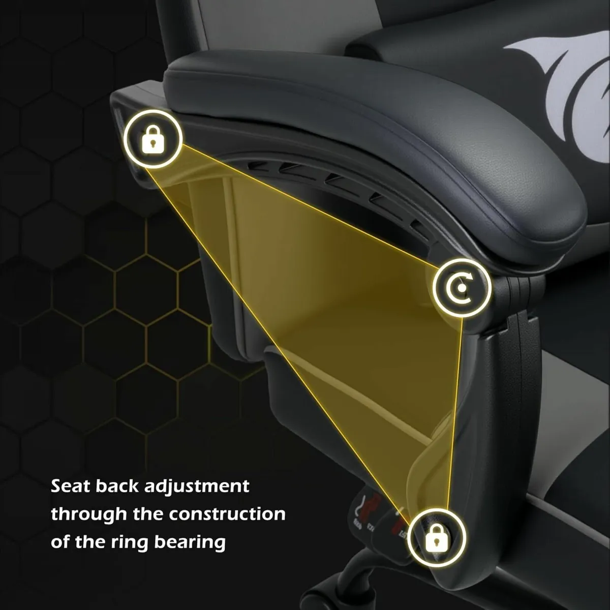 Ergonomic Gaming Chair with Footrest High Back - Image 4