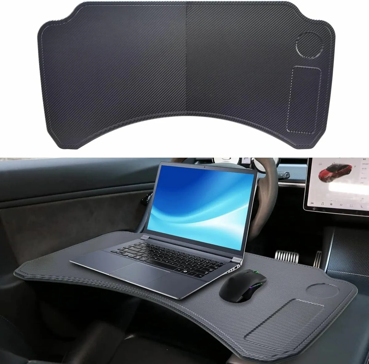 Car Laptop Desk for Tesla Model 3 Y Steering - Image 1