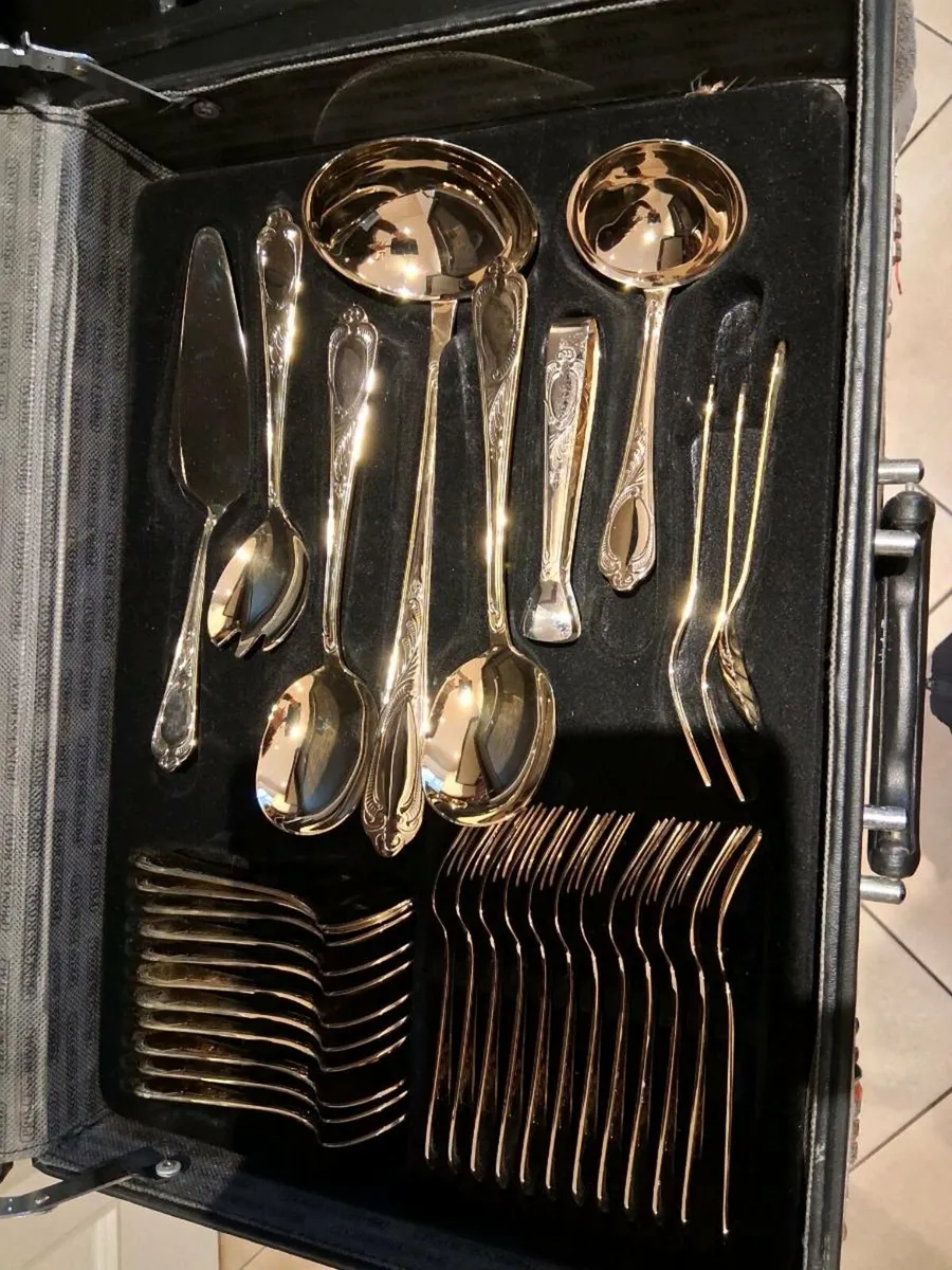 SBS Solingen Gold Plated Cutlery Set - Image 4