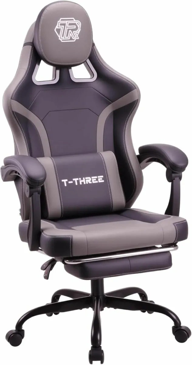 Ergonomic high-back gaming computer office study - Image 1