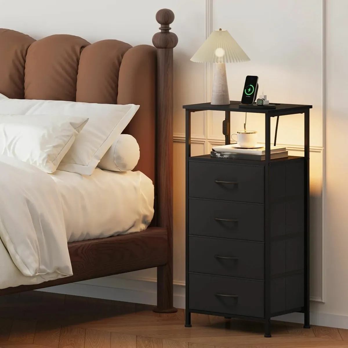 Tall Chest of Drawers with Charging Station and - Image 2