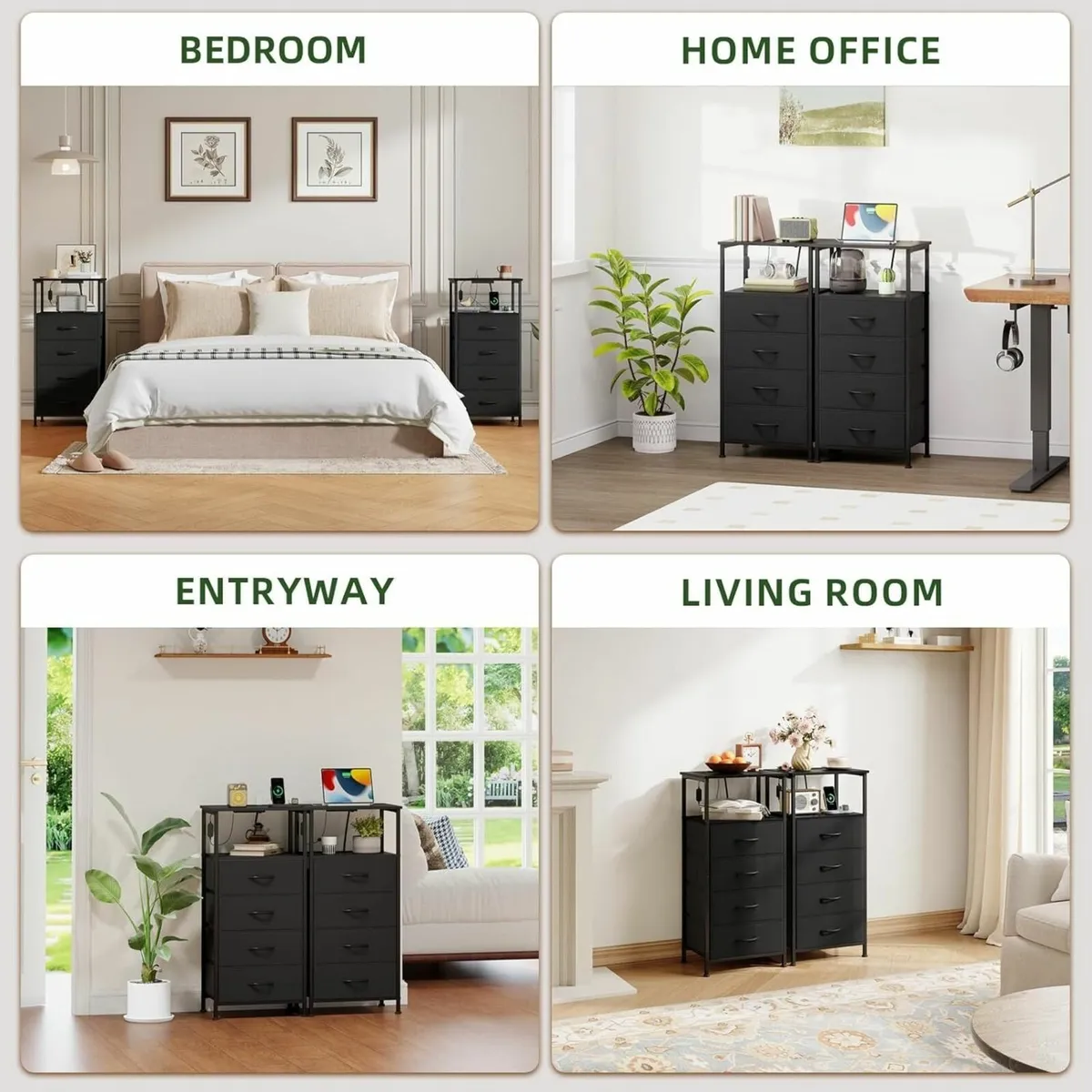 Tall Chest of Drawers with Charging Station and - Image 4