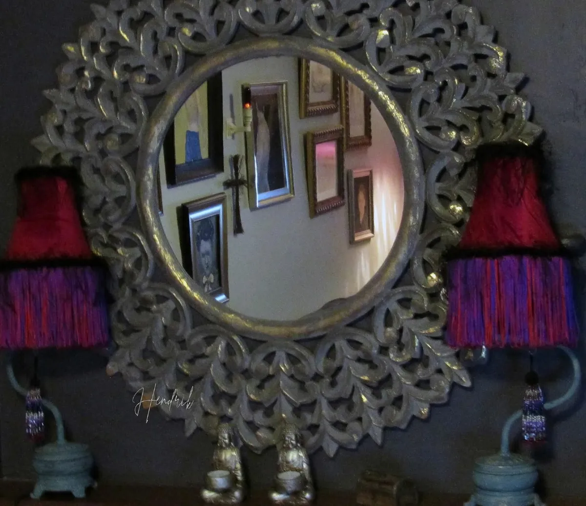 Large Ornate Gold Leaf Mirror – Statement Piece - Image 3