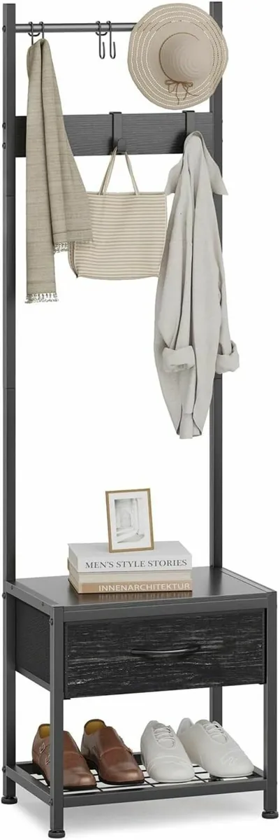 Narrow Hallway Coat Stand Industrial Rack free - Image 1