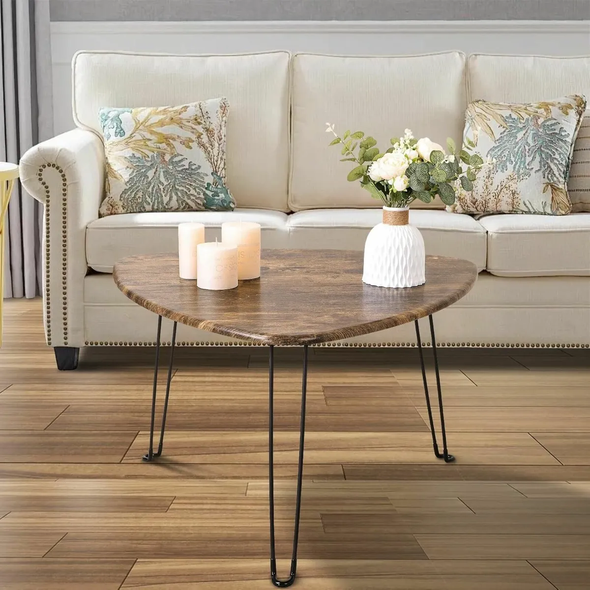 Folding Coffee Table Triangle Designs Oval Tables - Image 4