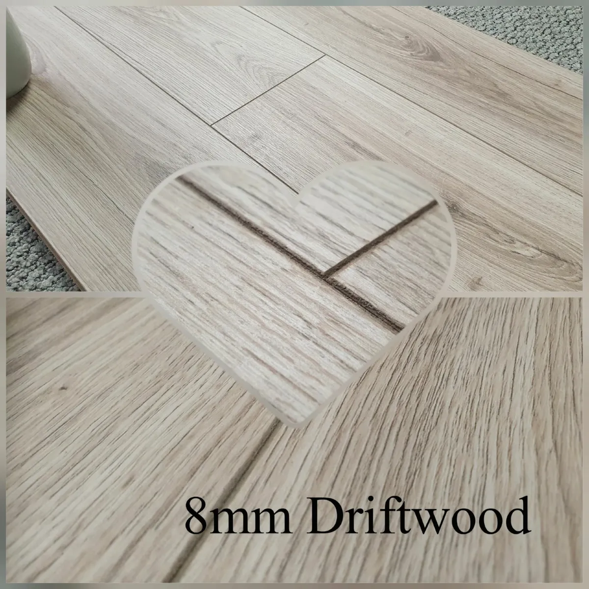 8mm laminated click flooring driftwood - Image 1