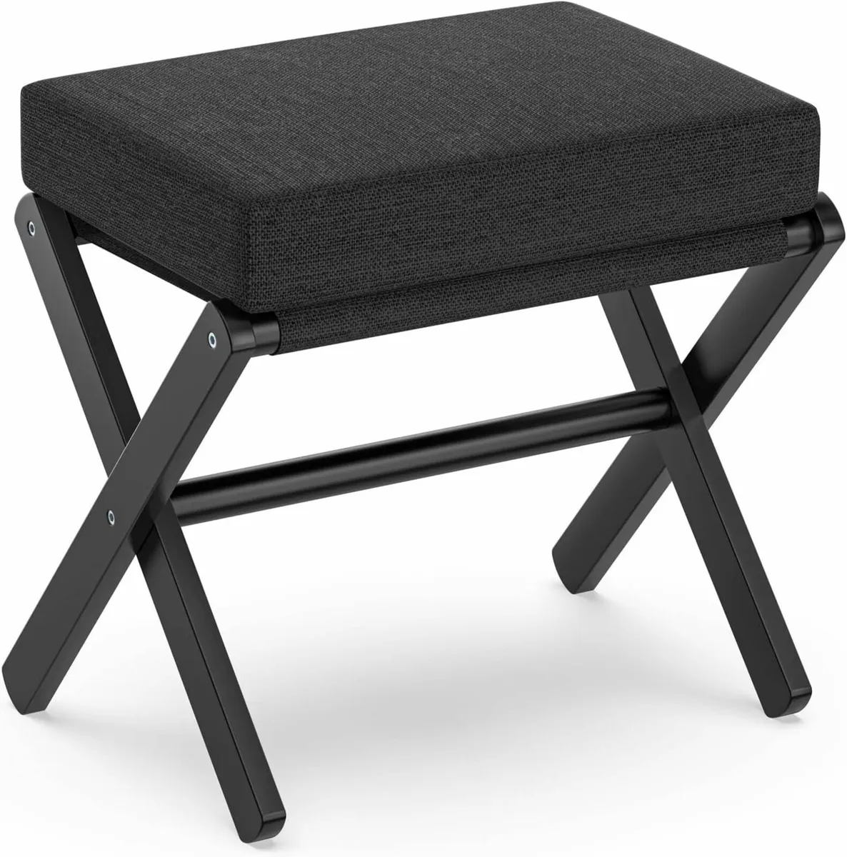 Foldable Foot Stool Ottoman Modern Rest with - Image 1
