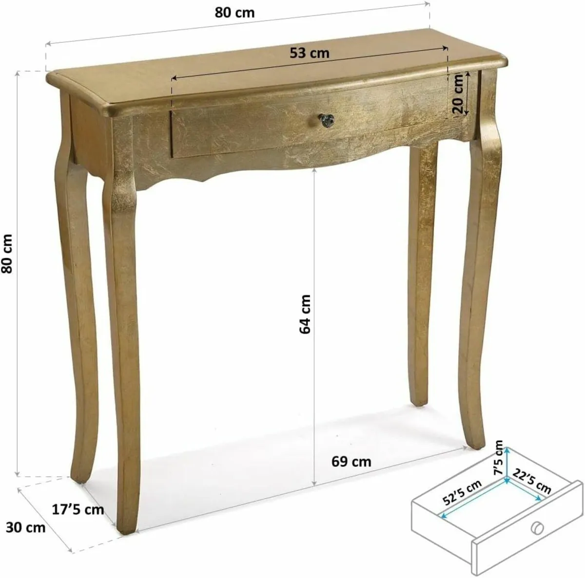 Cagliari Console Table Narrow Hallway for Hall or - Image 3