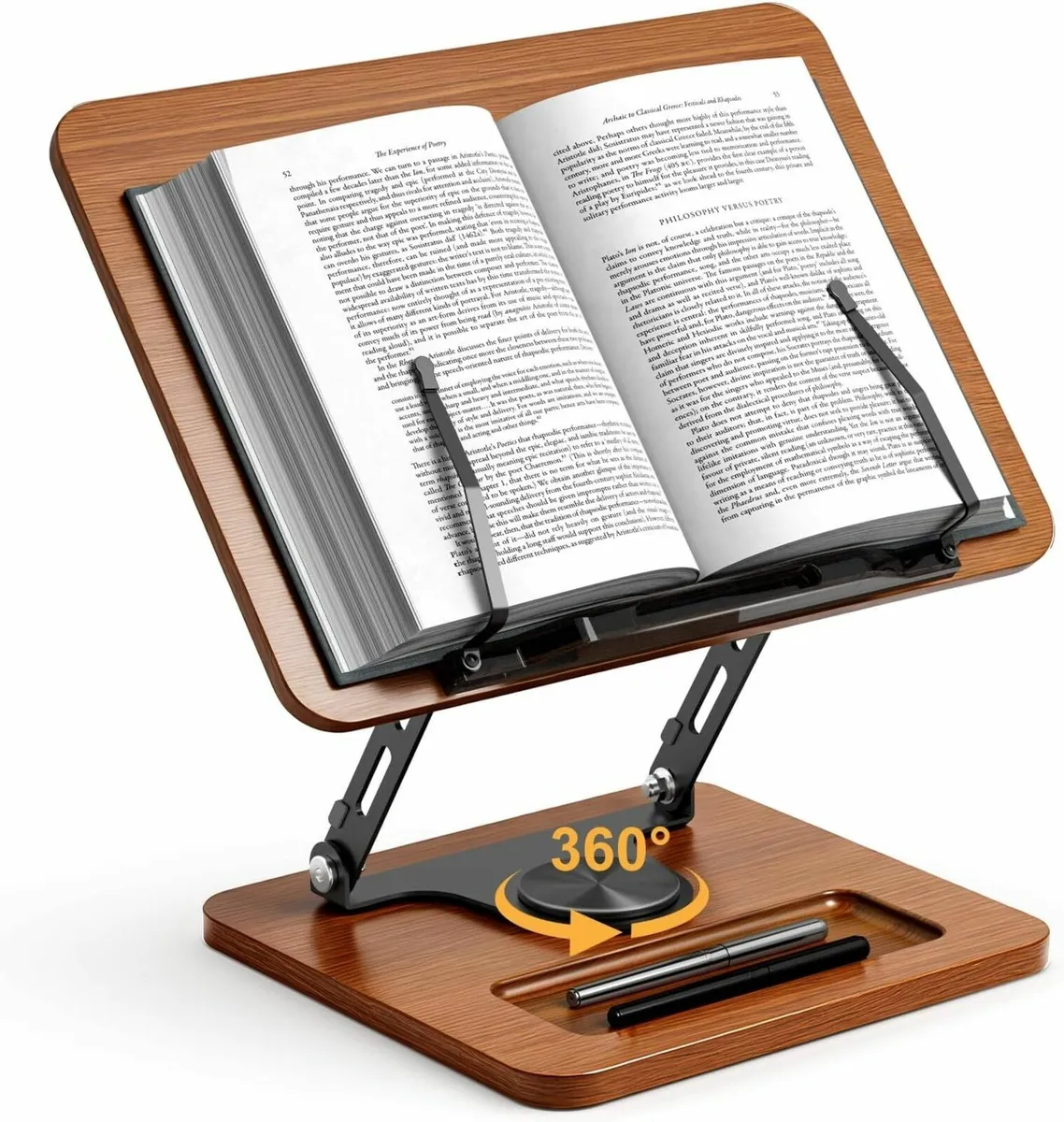 Book Stand for Reading 360degrees Rotating Hands - Image 1