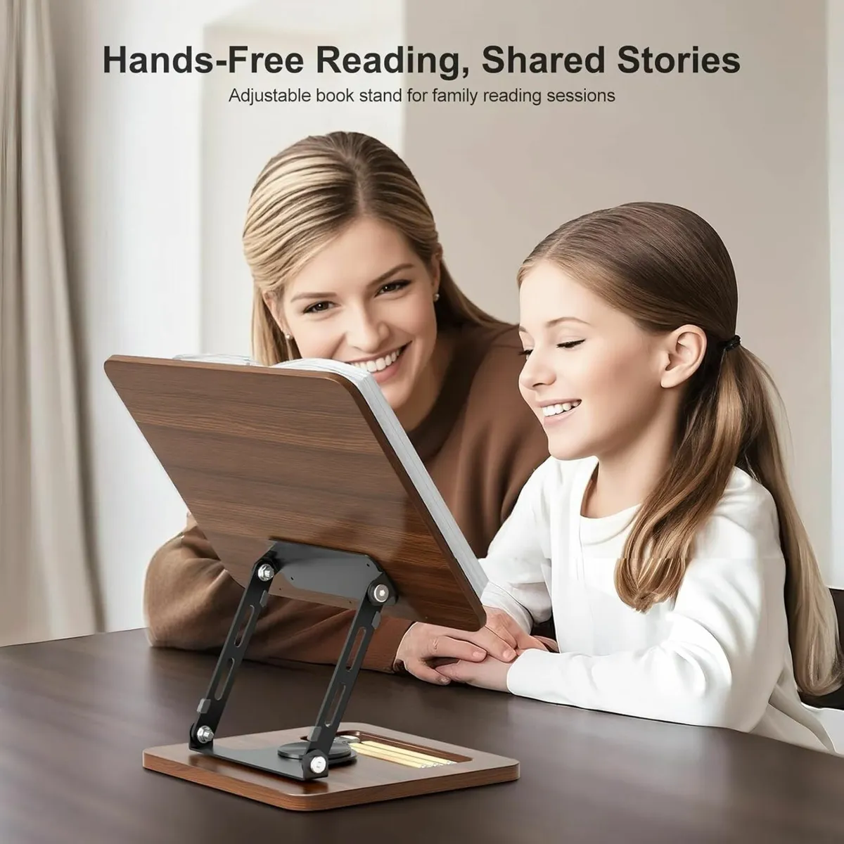 Book Stand for Reading 360degrees Rotating Hands - Image 3