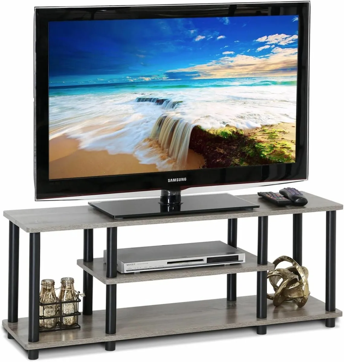 TURN-N-TUBE TV Stand 3-Tier Entertainment Center - Image 1