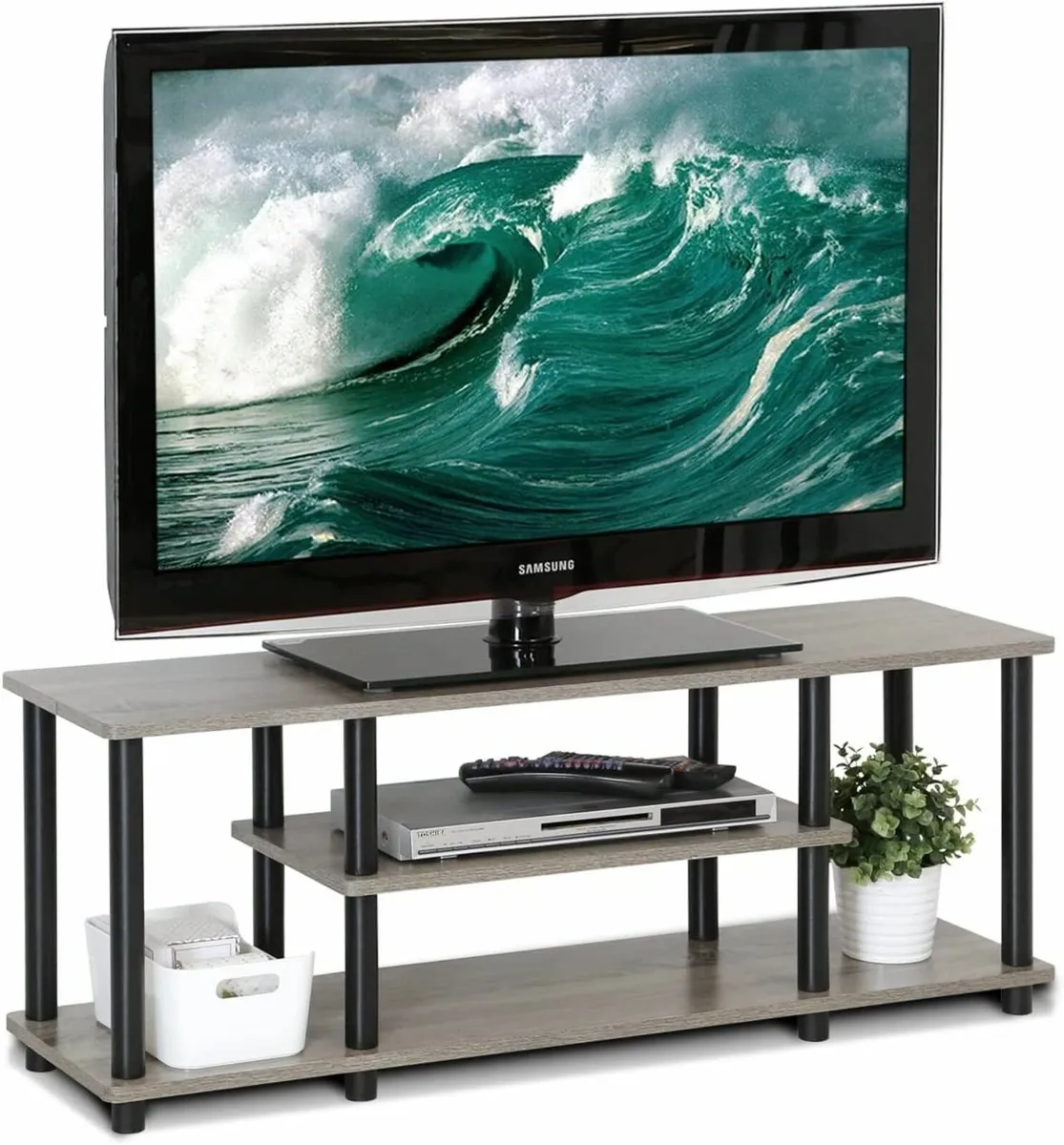 TURN-N-TUBE TV Stand 3-Tier Entertainment Center - Image 4