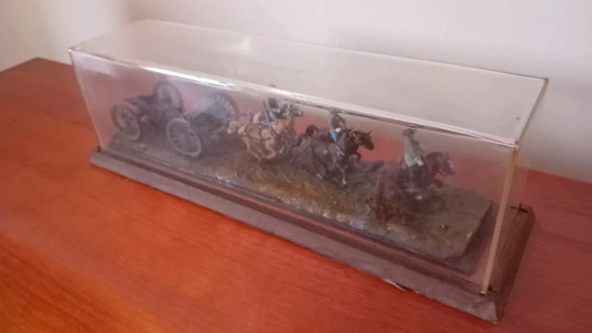 American Civil War gun carraige diorama - Image 1