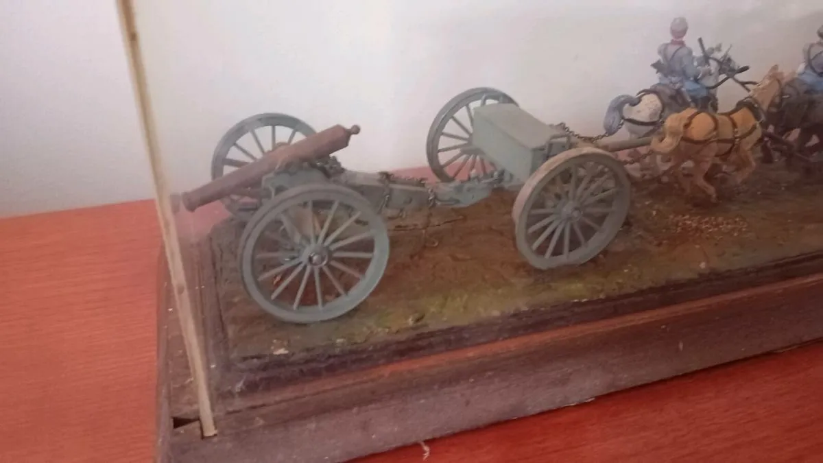 American Civil War gun carraige diorama - Image 2