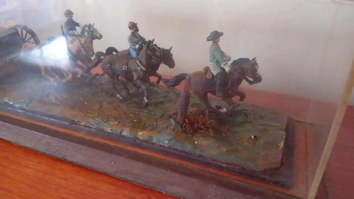 American Civil War gun carraige diorama - Image 4
