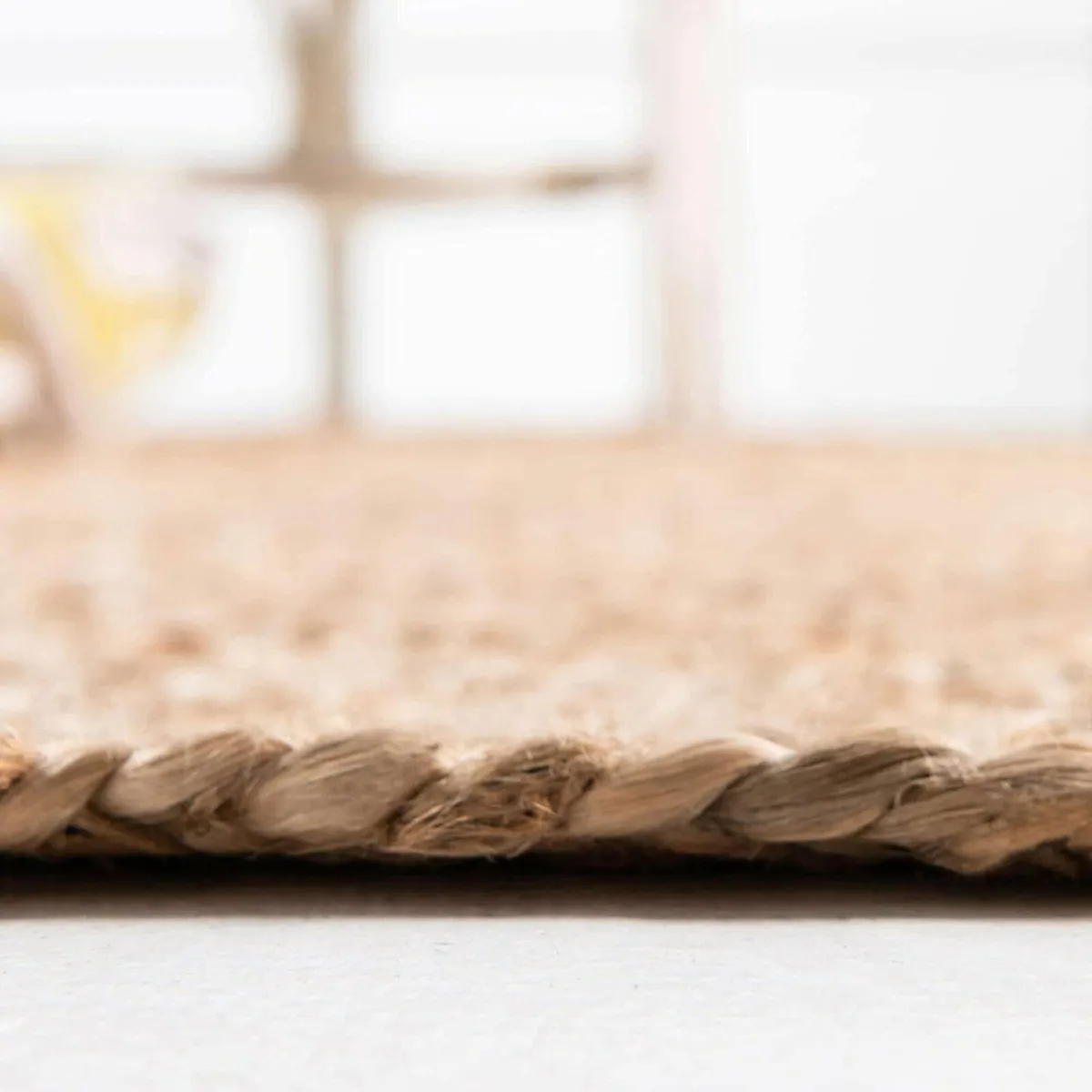 Natural Jute Rug 90 x 150 CM - Handwoven Reversibl - Image 3